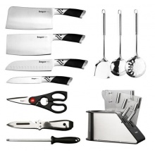 拜格BAYCO 厨房刀具套装不锈钢套刀菜刀套装厨具组合厨房11件套BD2211