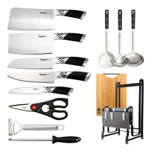拜格BAYCO刀具套装13件套不锈钢刀铲菜板厨具套装组合13件套厨房套刀BD2869