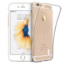 亿色(ESR) iPhone6/6s手机壳/保护套 4.7英寸苹果6S手机套 硅胶透明防摔软壳 苹什么系列 花雨小兔