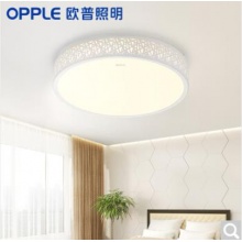 欧普照明（OPPLE）LED卧室吸顶灯具现代简约时尚浪漫温馨房间水晶灯饰 手机遥控双智能调光 花漫月