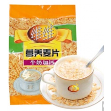  冲饮谷物 营养早餐 速溶即食 代餐 牛奶加钙麦片800g